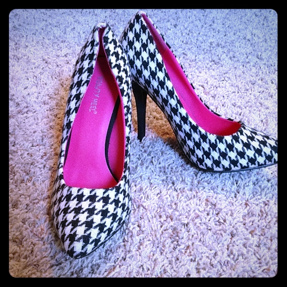 Beauty Heels Houndstooth